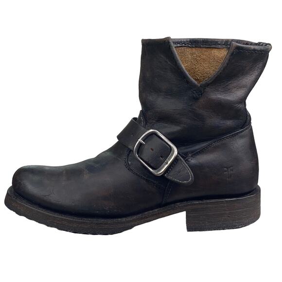 FRYE Women’s Veronica Short Distressed Moto Ankle Boot Size US 6 - Picture 3 of 11